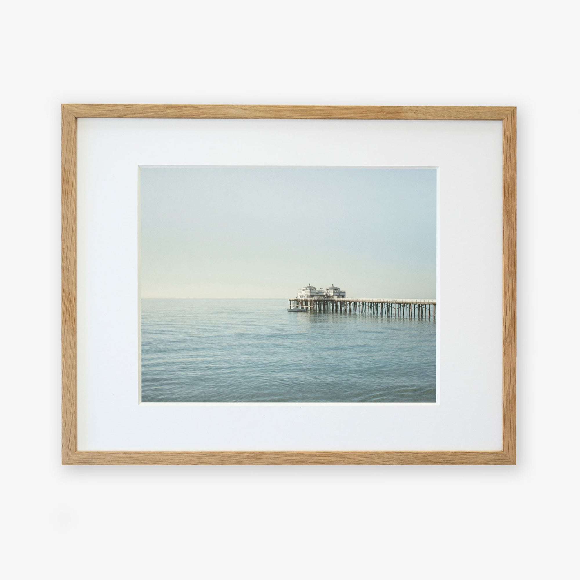 Malibu Sunset, Framed poster, Malibu Pier, Size: 12″×18″, Palm trees, People, Malibu outlet Beach, Sand, Blue, Green, Teal, Orange, Yellow