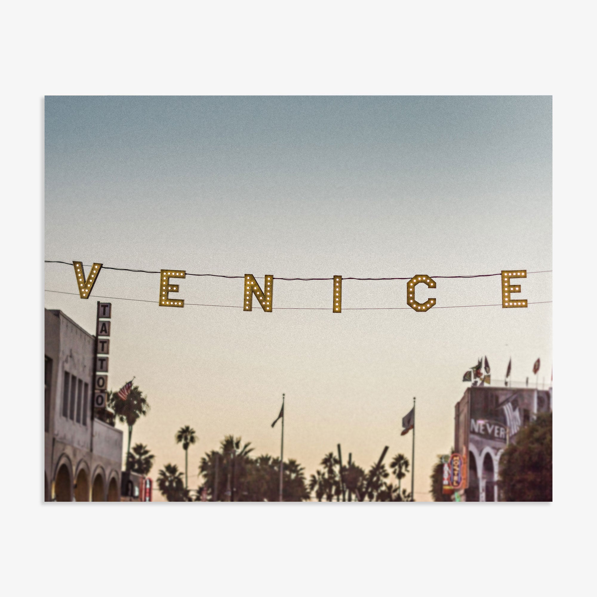 Venice Beach Sign Wall Art, &#39;Venice Sunset&#39;