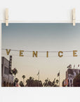 Venice Beach Sign Wall Art, 'Venice Sunset'