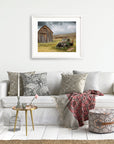 Rustic Farmhouse Print, 'Old Car at Bodie'