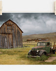 Rustic Farmhouse Print, 'Old Car at Bodie'