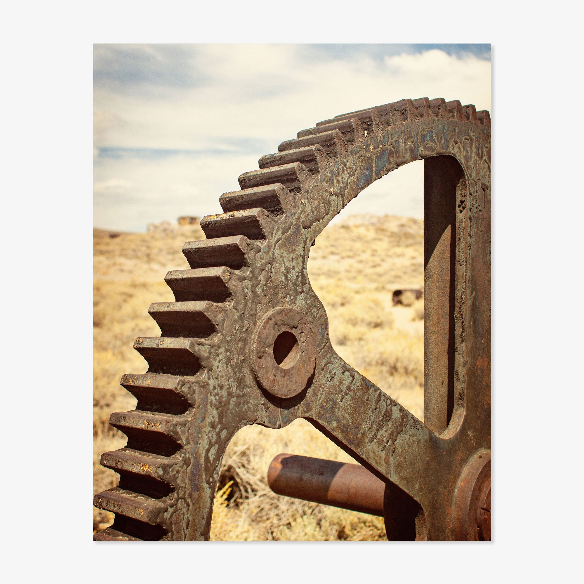 Rustic Industrial Wall Art, &#39;Giant Rusty Cog&#39;