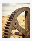 Rustic Industrial Wall Art, 'Giant Rusty Cog'