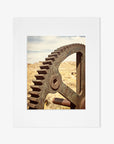 Rustic Industrial Wall Art, 'Giant Rusty Cog'