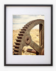 Rustic Industrial Wall Art, 'Giant Rusty Cog'