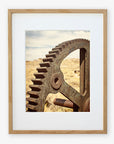 Rustic Industrial Wall Art, 'Giant Rusty Cog'