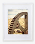 Rustic Industrial Wall Art, 'Giant Rusty Cog'