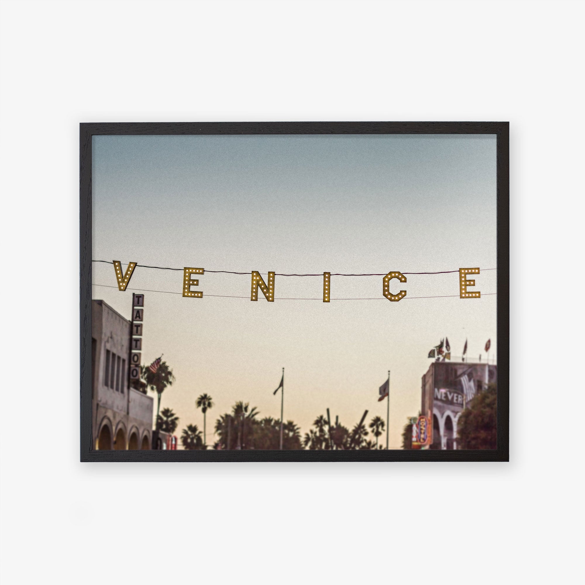 Venice Beach Sign Wall Art, &#39;Venice Sunset&#39;