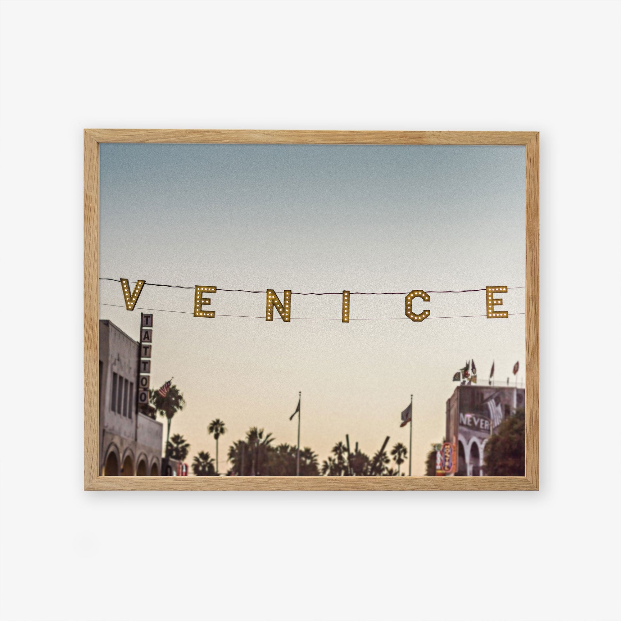 Venice Beach Sign Wall Art, &#39;Venice Sunset&#39;