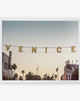 Venice Beach Sign Wall Art, 'Venice Sunset'