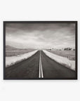 Black and White Rural Landscape Art, 'American Road Trip' by Offley Green, printed on archival photographic paper.