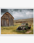 Rustic Farmhouse Print, 'Old Car at Bodie'